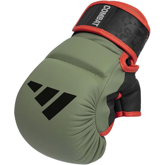 adidas Open Finger Gloves FLX3.0 Combat 50 TILT Sparring Grappling Gloves ADIC50GG //Adidas MMA Mixed Martial Arts (Large, Orbit Green)