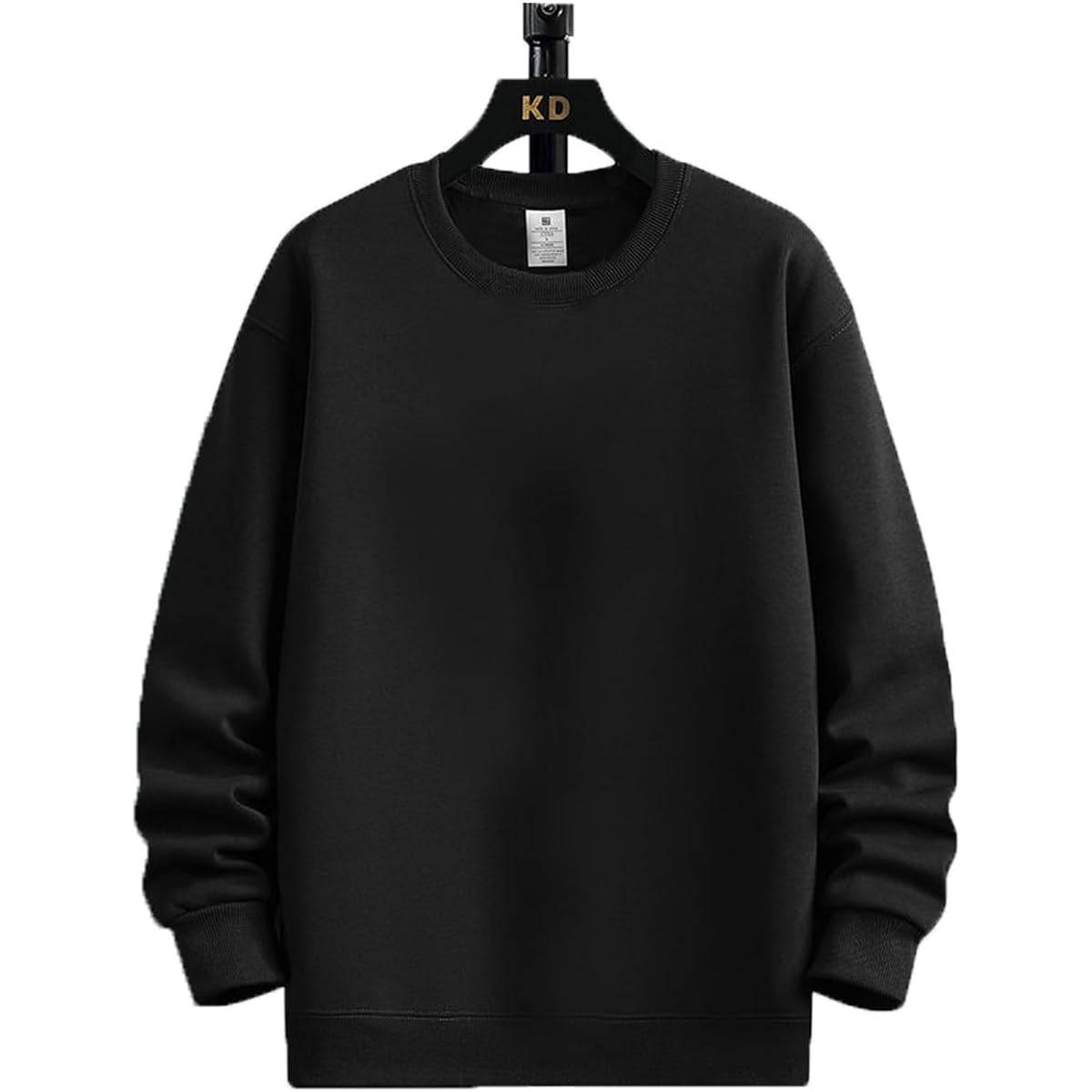 [BUZZ WEAR] Buzz Wear Men's Sweatshirt, Long Sleeve, Classic Inner, Plain