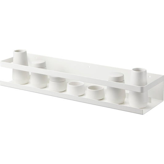 Yamazaki Jitsugyo [Gypsum Board Tweezers and Wood Screws Included] Compatible with Gypsum Board Walls, Shinto Altar, Shinto Tools Set, White Shinto Altar: Approx. W45 x D12 x H7cm, Tower, Bill Holder, Mounted with Gypsum Pins, Ceramic Shinto Altar + Shin