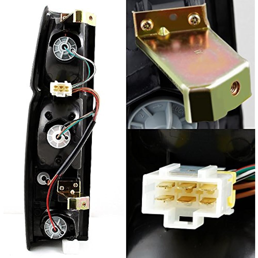 Hard Body D21 Pickup Track Red Red Amber Tail Light Rear Brake Lamp Left+Right replacement pair set