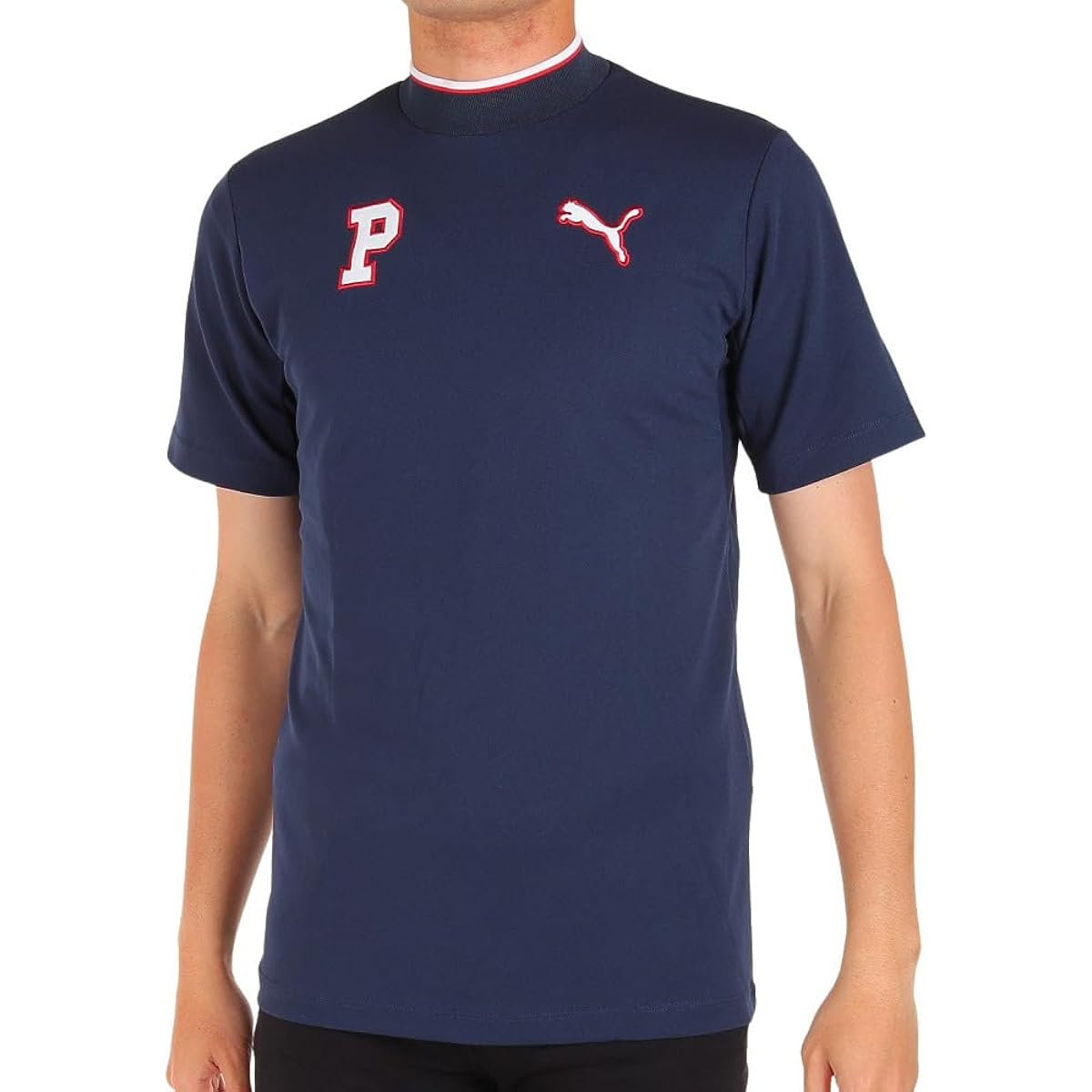 [PUMA] Men's Golf Shirt Ribbed SS Mock Neck