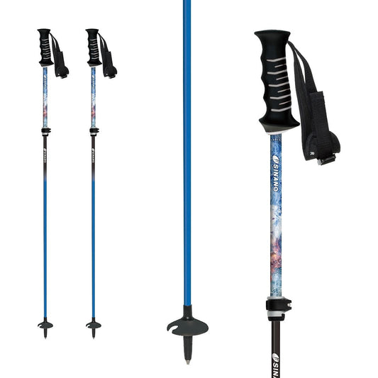 SINANO Ski Pole Stock <2024> Free FAST-α Snow Lion/Telescopic Stock/95 to 120cm/Aluminum/Carbon