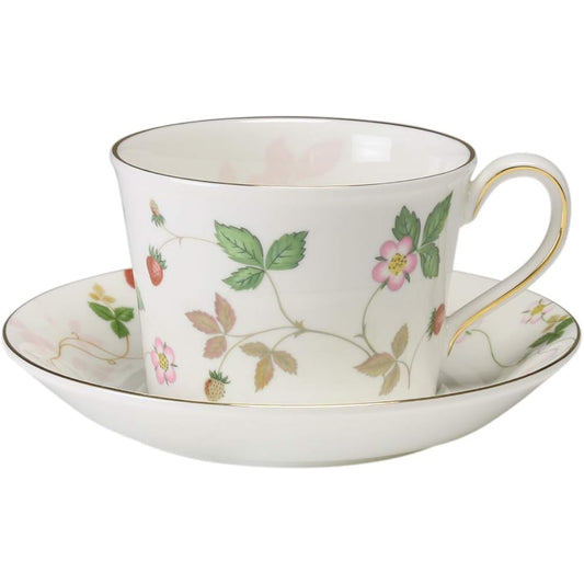 Wedgwood Wild Strawberry Pastel Tea Cup & Saucer Pink [Parallel Import]