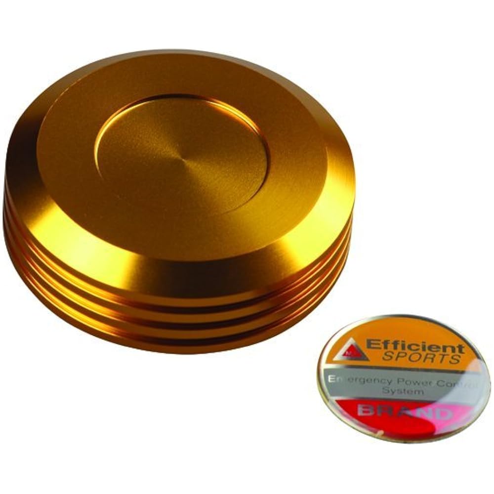 POSH Motorcycle Supplies Master Cylinder Cap (Screw-in Type) NISSIN Gold 500051-04