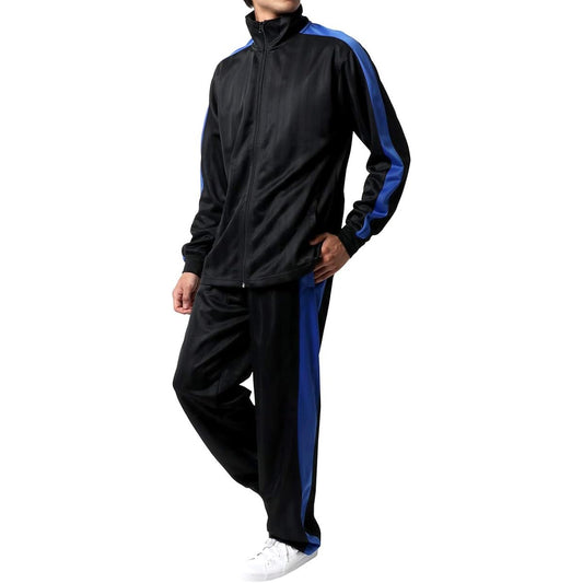 [Marukawa Jeans Power Jeans Value] Jersey Men's Top and Bottom Set Running Wear