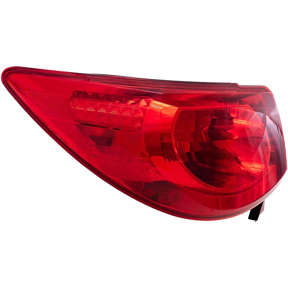 Compatible with BROCK replacement driver tail light light quarter panel mounting tail lamp 09-12 Traverse 15912687
