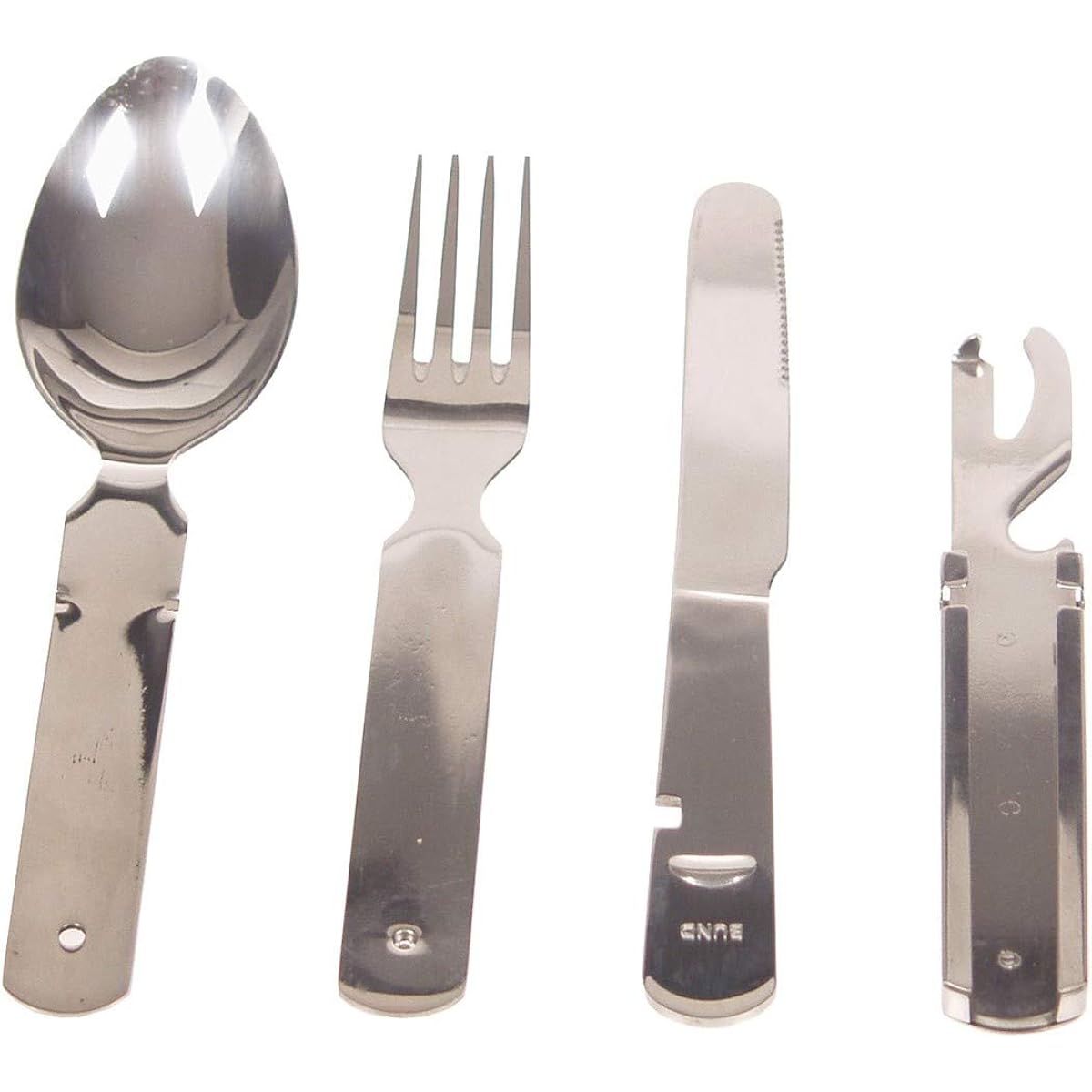 MFH German Federal Army UTENSIL Portable Cutlery Set Stainless Steel 4 Types BUND Engraved