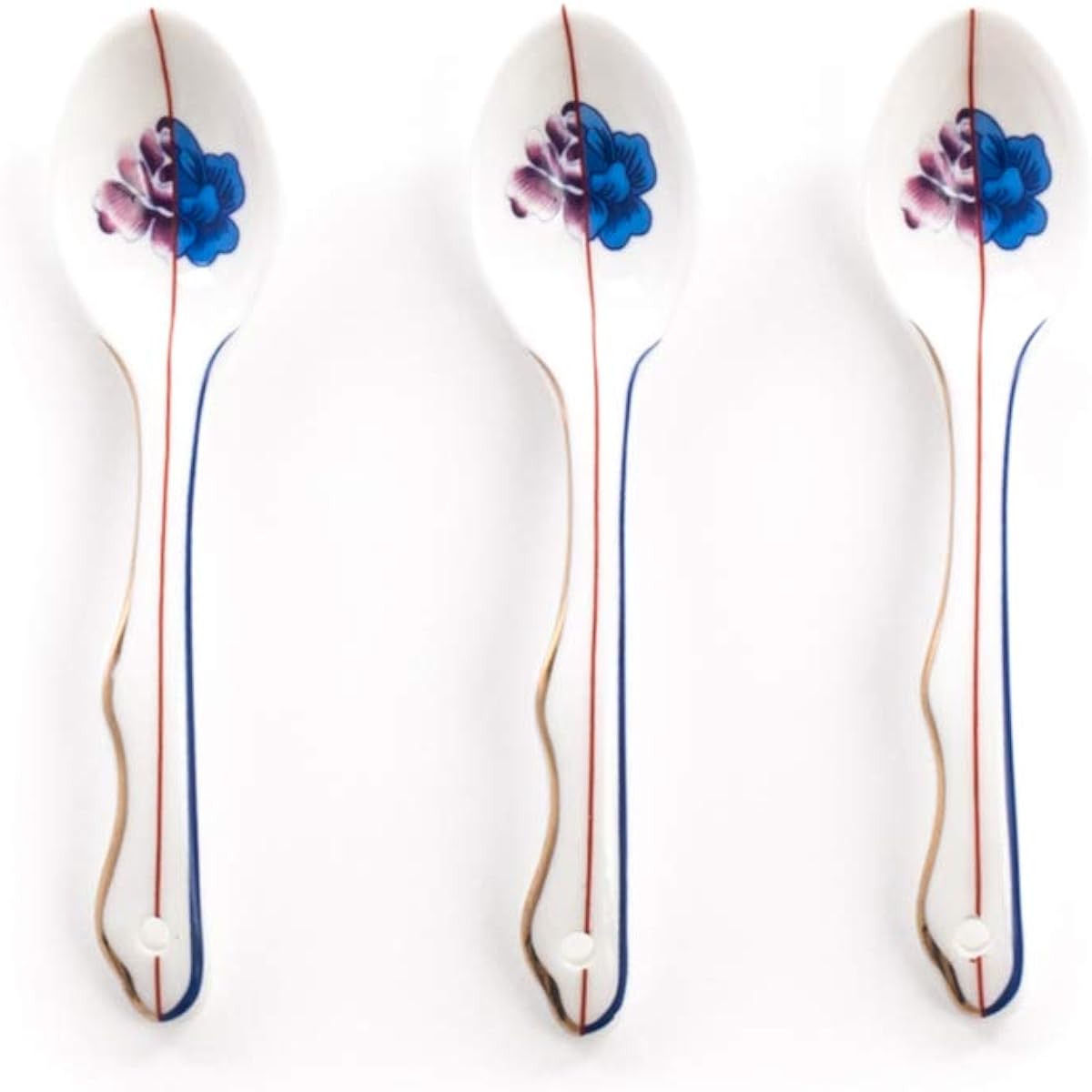 SELETTI Hybrid ARMILLA Spoon 3 pieces Multicolor W2.8 x D1 x H11.5cm