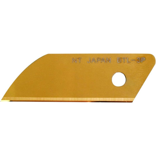 NT Cutter Spare Blade for L Type Carbide Titanium Coated Gold BTL-3P