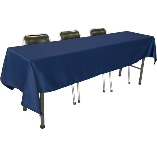 Tablecloth for long desk (Navy/Rectangular/105 x 240cm) Flame retardant (Made in Japan) Plain Conference table (also for events and exhibitions) Made in Japan Polyester