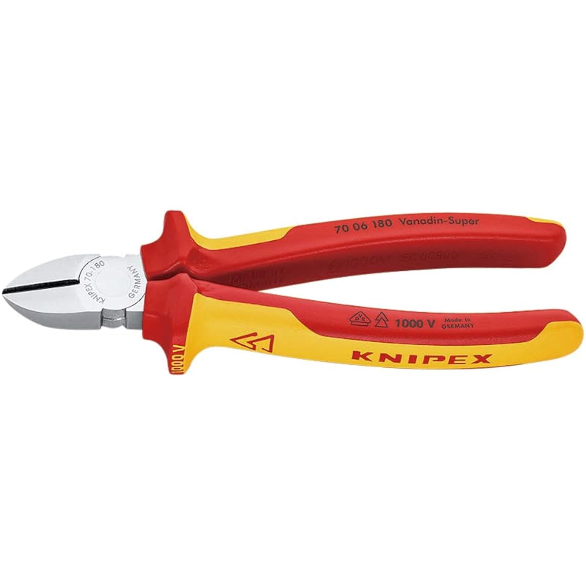 KNIPEX 7006-180 Insulated diagonal nipper 1000V (SB)