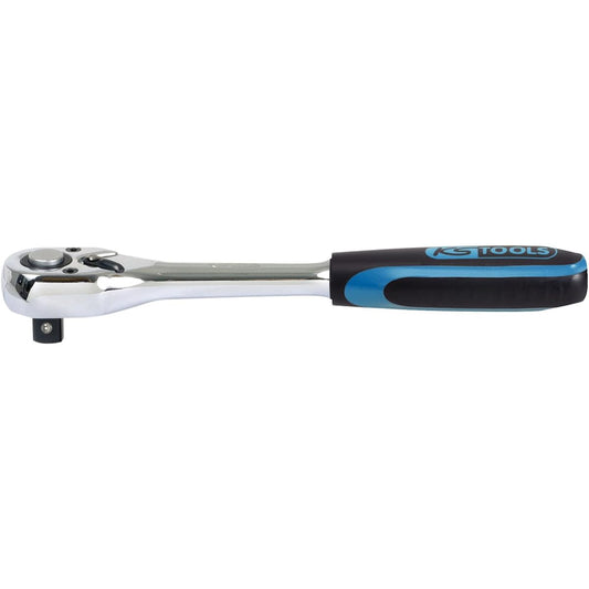 KS TOOLS 1/4" CHROME Reversible Ratchet 72 teeth plactic handle 918.1490
