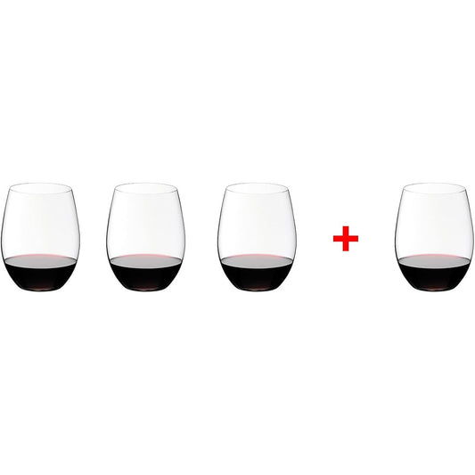 Riedel Red Wine Glass Value Pack Riedel O Value Pack Cabernet x3 & Merlot x1 7414/0 600cc 4 pieces