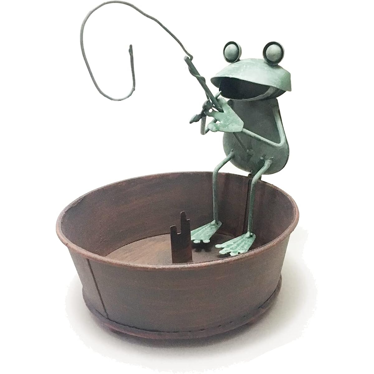 [2024 Frog Fishing Mosquito Trap] Frog Frog Mosquito Coil Holder Mosquito Coil Holder Mosquito Coil Case Dish Holder Case Fishing Tin Handmade Camping Outdoor Garden Interior Ornament Miscellaneous Goods
