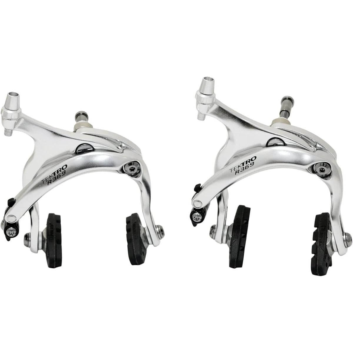 TEKTRO R369 Caliper Brake Set Long Reach 53-73mm, Silver, MH2655