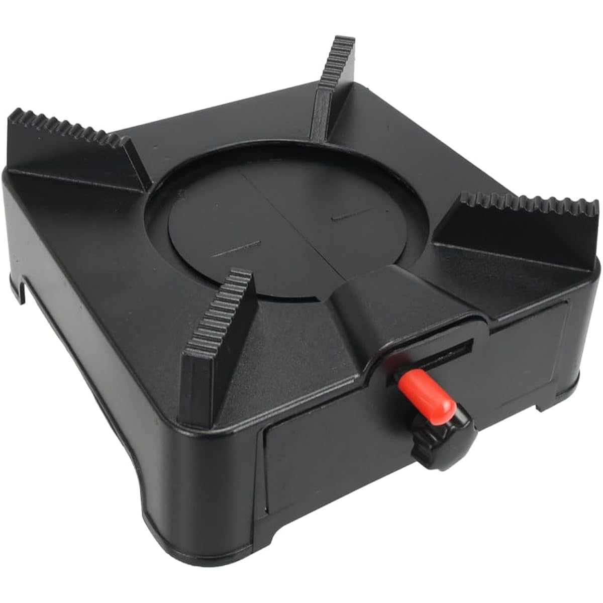 Mini Stove for Solid Fuel, Adjustable Firepower, Pull-out Type, Single Pot, Solo Camping, Outdoors, Eating, Disasters (Black)