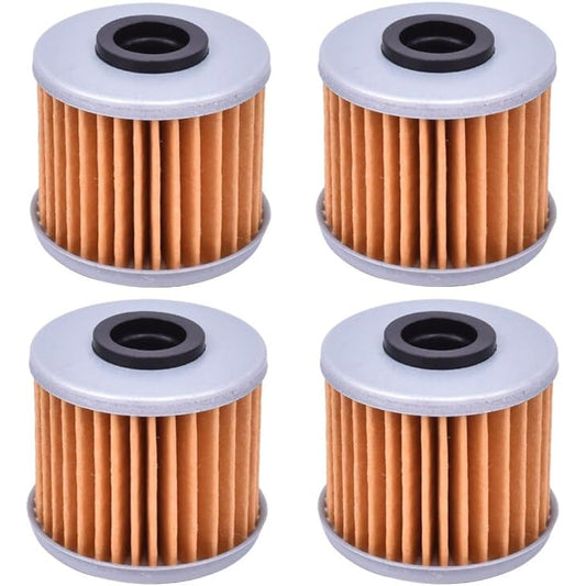 Oil Filter H/0N-DA NC700 NC750 CRF1000 CRF1100L GL1800 700 750 Integra X-ADV 750 ADV750 SXS1000 Pioneer Talon X-4 2012-2021 (Color: 4pcs Yellow)