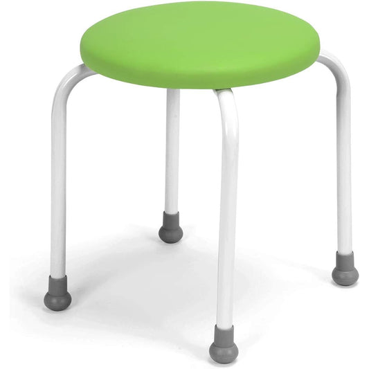 Polka2 (Leaf Green) Stacking Stool Round Chair Pipe Chair Auxiliary Chair Patient Waiting Room Made in Japan 700-7316