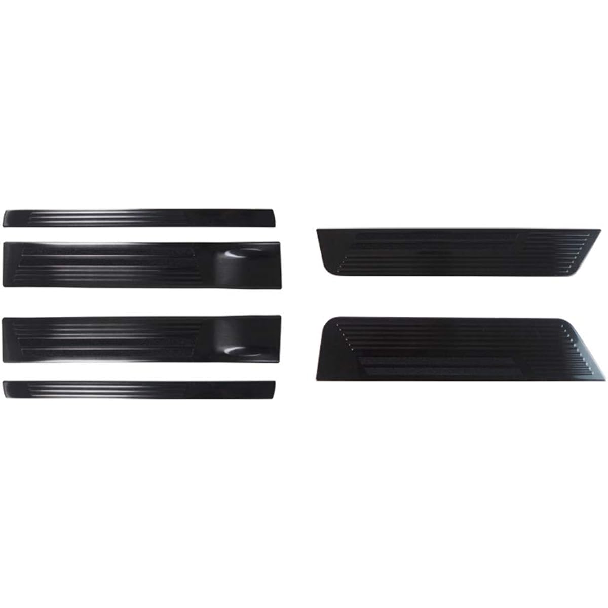 Samurai Produce Mitsubishi Delica D: 5 November 21, 2019 Special Upgraded Side Step Scuff Plate Front Rear Set 6P Black Hairline
