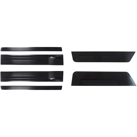Samurai Produce Mitsubishi Delica D: 5 November 21, 2019 Special Upgraded Side Step Scuff Plate Front Rear Set 6P Black Hairline