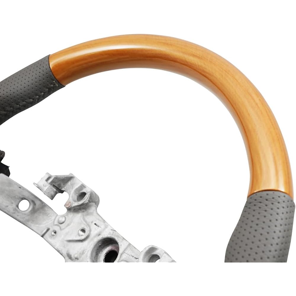 EVERYVAN DA17V D-Shaped Gun Grip Steering Handle Eucalyptus Brown Wood Grain