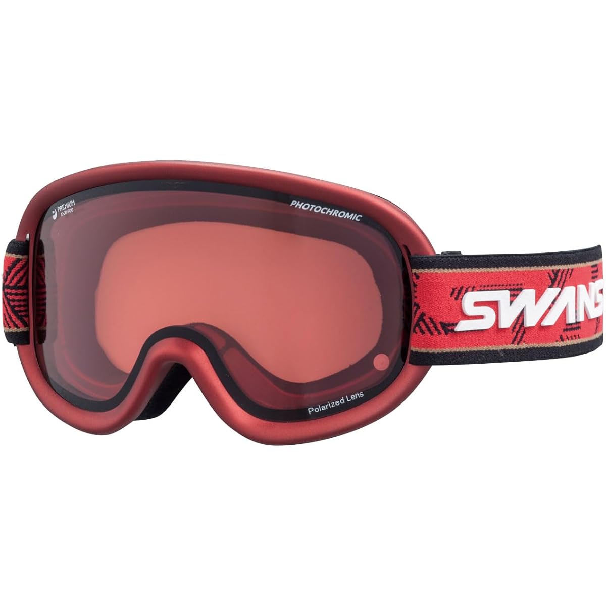 SWANS Ski Snowboard Goggles Anti-fog Premium Anti-Fog Polarized Lens V4