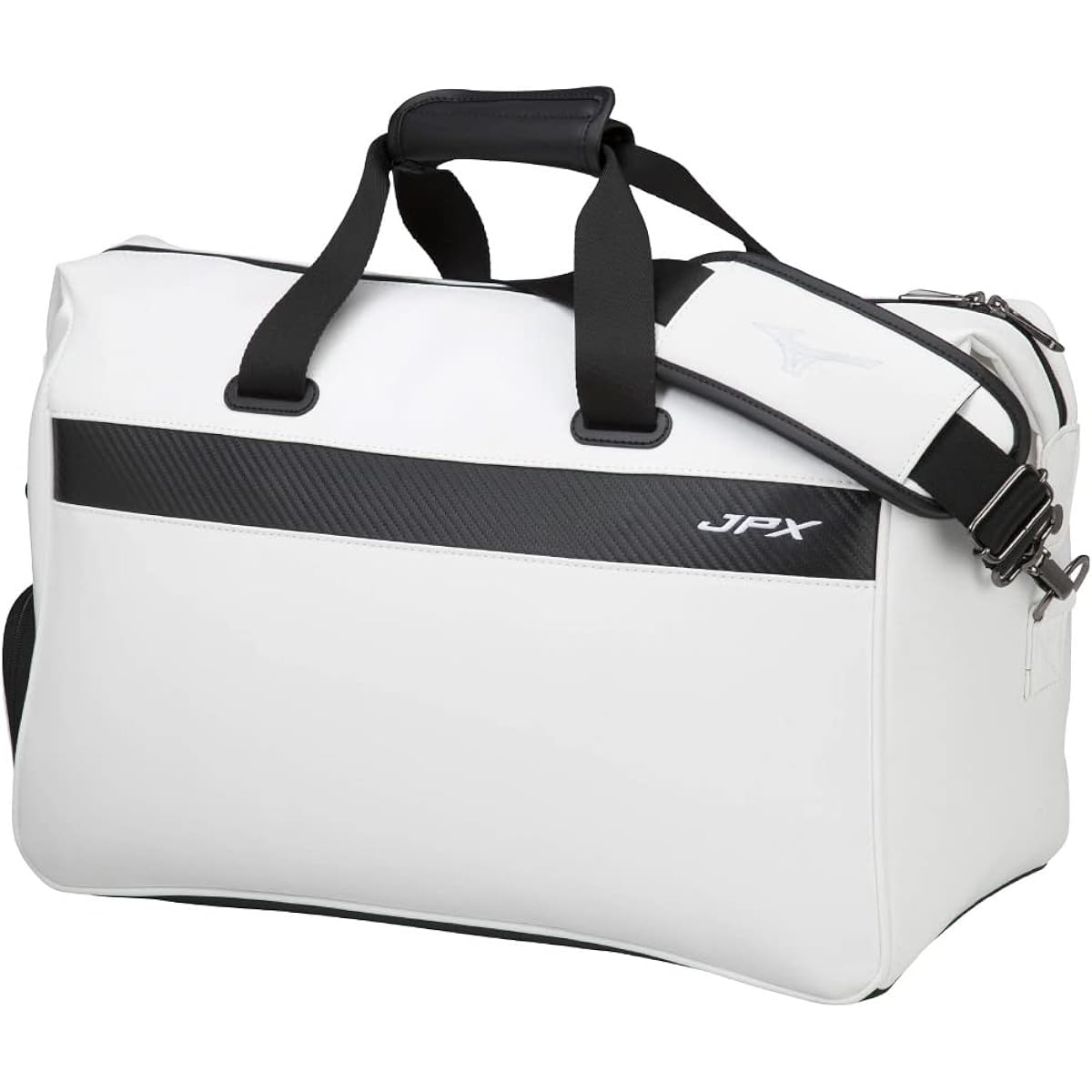 MIZUNO Golf Boston Bag JPX Limited Men's Synthetic Leather (PU) Approx. 35L 46 x 23 x 30cm White/Black 5LJB2241
