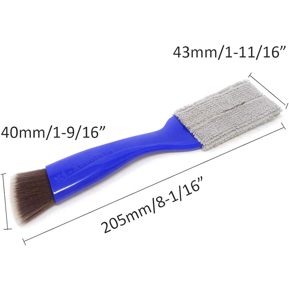 YUETON Double End Portable Cleaning Brush Mini Hand -held Magic Brushidaster For Home Car Office (Blue)