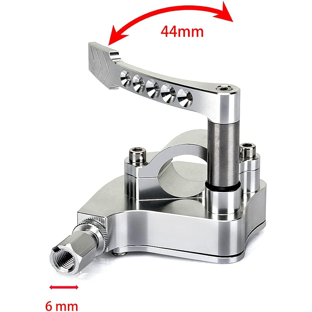 Throttle Lever Universal Aluminum Thumb Part ATV Go Kart, for 7/Bars , sliver
