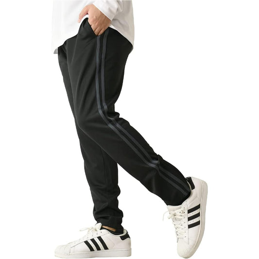 [LaFleure] M3 Jersey Pants Men's Stretch Sideline Jersey Lower Hem Zipper UPF50+ UV Protection