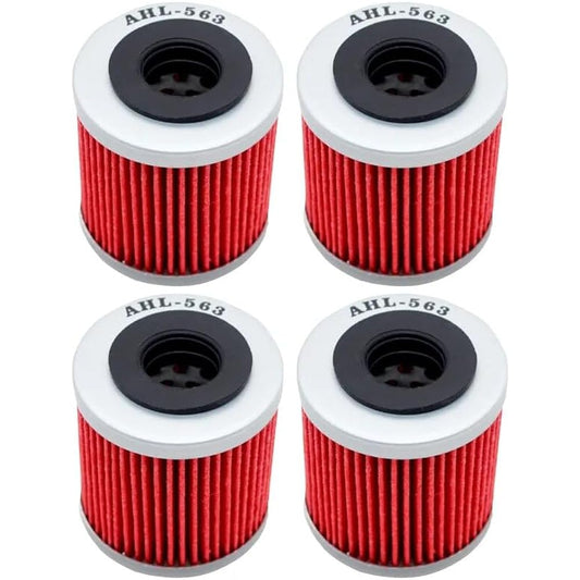 Motorcycle Parts Oil Filter Aprilia RS4 125 124 RXV 450 550 Enduro 449 549 2011 2012 2015 2016 SXV450 449 SXV550 549 (Partly Updated) (Color : 4 Pieces)