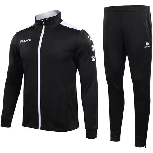 [Kelme] Tracksuit Men's Sportswear Top and Bottom Set Setup Jacket & Long Pants Training Wear Running Wear