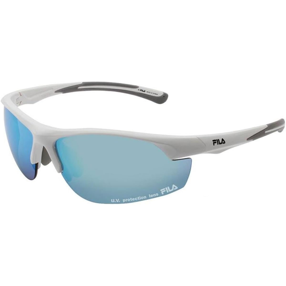 FILA FILA Sports Sunglasses Mirror Type SF4004J 80 Shiny White SF4004J 80