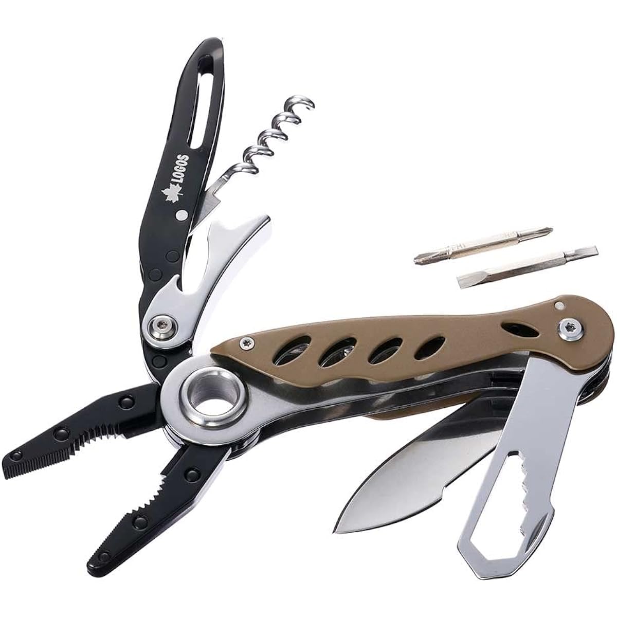 LOGOS LOGOS PRO Multi Tool 15 84330311 Silver (approx.) Width 4.5 x Depth 12.2 x Thickness 2.3 cm