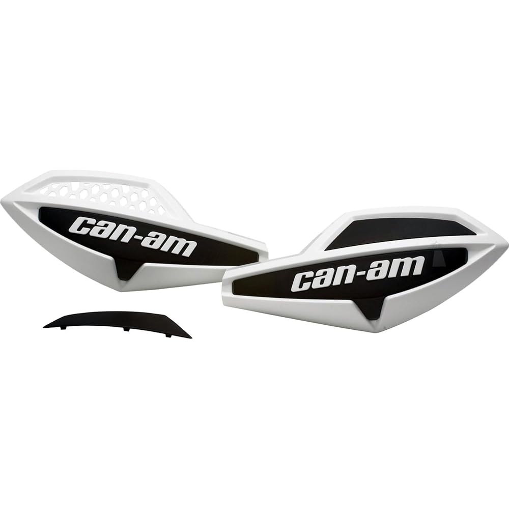 Can -am 715000537 White/Black ATV handlebar Wind Deflector