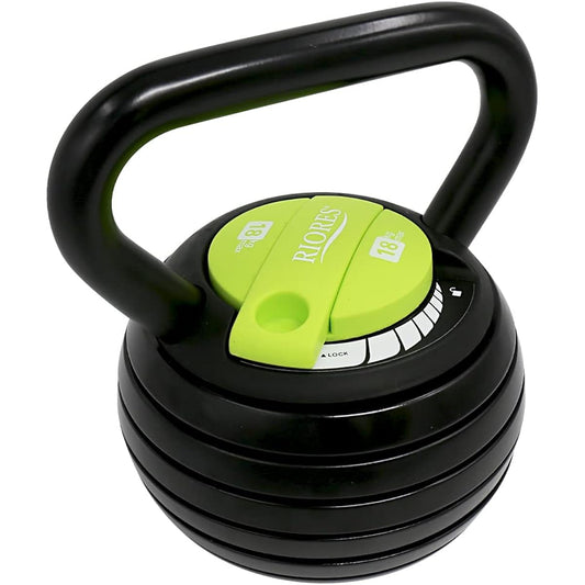 RIORES Kettlebell 18kg Variable Weight Dumbbell Safety Design Weight Shaft Home Gym Muscle Training Training Fitness Weight