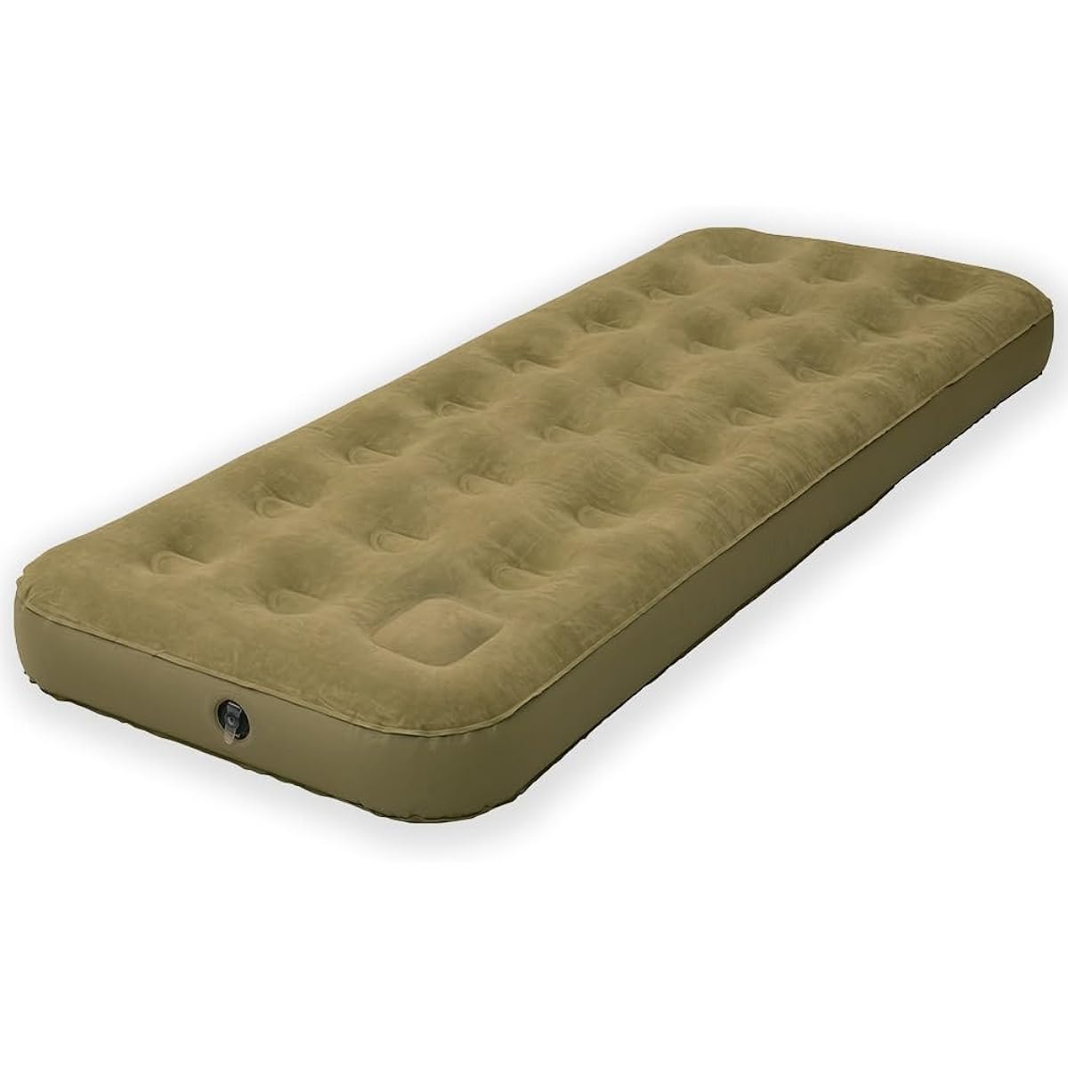 [Campers Collection Yamazen] Air Bed, Disaster Prevention Goods, Temporary Use, No Pump Required, Compact Storage, Thickness 22 cm, Length 198 cm, Outdoor Camping, Tent, Sleeping in the Car, Emergency Mat, Pump-in Air Bed ABH Khaki