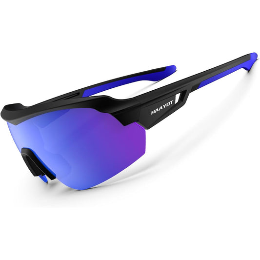 [Vanskee] Polarized Sunglasses Sports Baseball Sunglasses Road Bike Sunglasses Men Women Running MTB Glasses Sports Sunglasses Fishing Lightweight Eyewear UV400 UV Protection