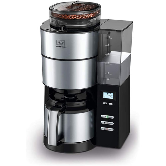 Melita Fully Automatic Coffee Maker with Mill Aroma Fresh Thermo for 2 to 10 Cups Black AFT1021-1B