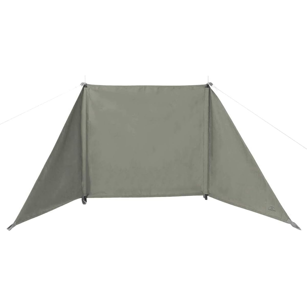 BUNDOK Bonfire Reflector BD-523 Windshield Curtain Type 100% Cotton Lightweight Compact Khaki with Storage Case Regular