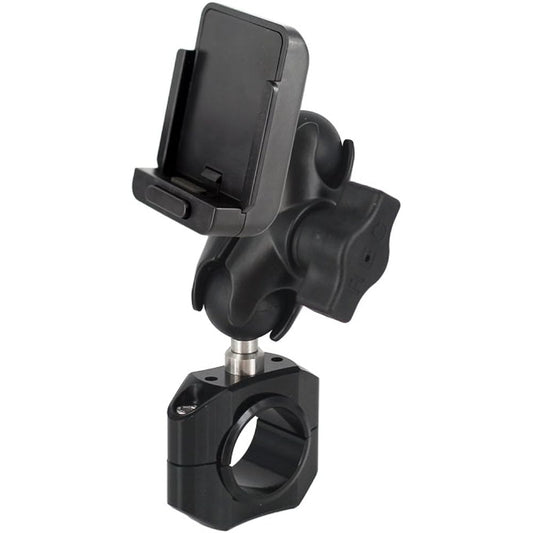 REC-MOUNTS Bike navigation mount set SANYO Panasonic gorilla Compatible A Compatible clamp diameter 28.6mm/31.8mm Arm S (total length 62mm) REC-B21-BB-318-(A)-S