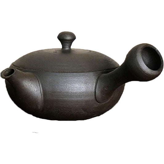 Kitsusako Tokoname Ware Sawada's Modern Teapot [Ceramic artist's handmade teapot]/170ml Artist's teapot Ceramic tea strainer Black gray For 1 person Made in Japan Kitsusako specifications