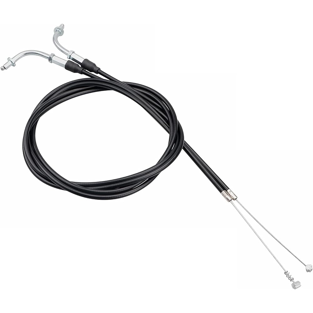 XMMT Pair Auto 130cm Throttle Cable Black HARLEY SPORTSTER MODELS 883 XL883 1200