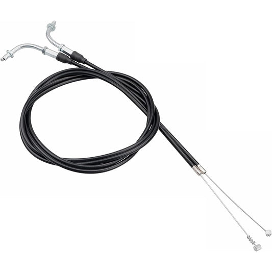 XMMT Pair Auto 130cm Throttle Cable Black HARLEY SPORTSTER MODELS 883 XL883 1200