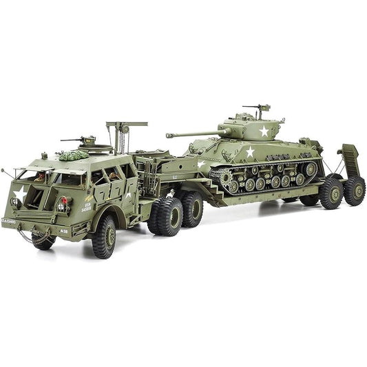 Tamiya 1/35 Military Miniature Series No.230 US Army 40 Ton Tank Carrier Dragon Wagon Plastic Model 35230 Green