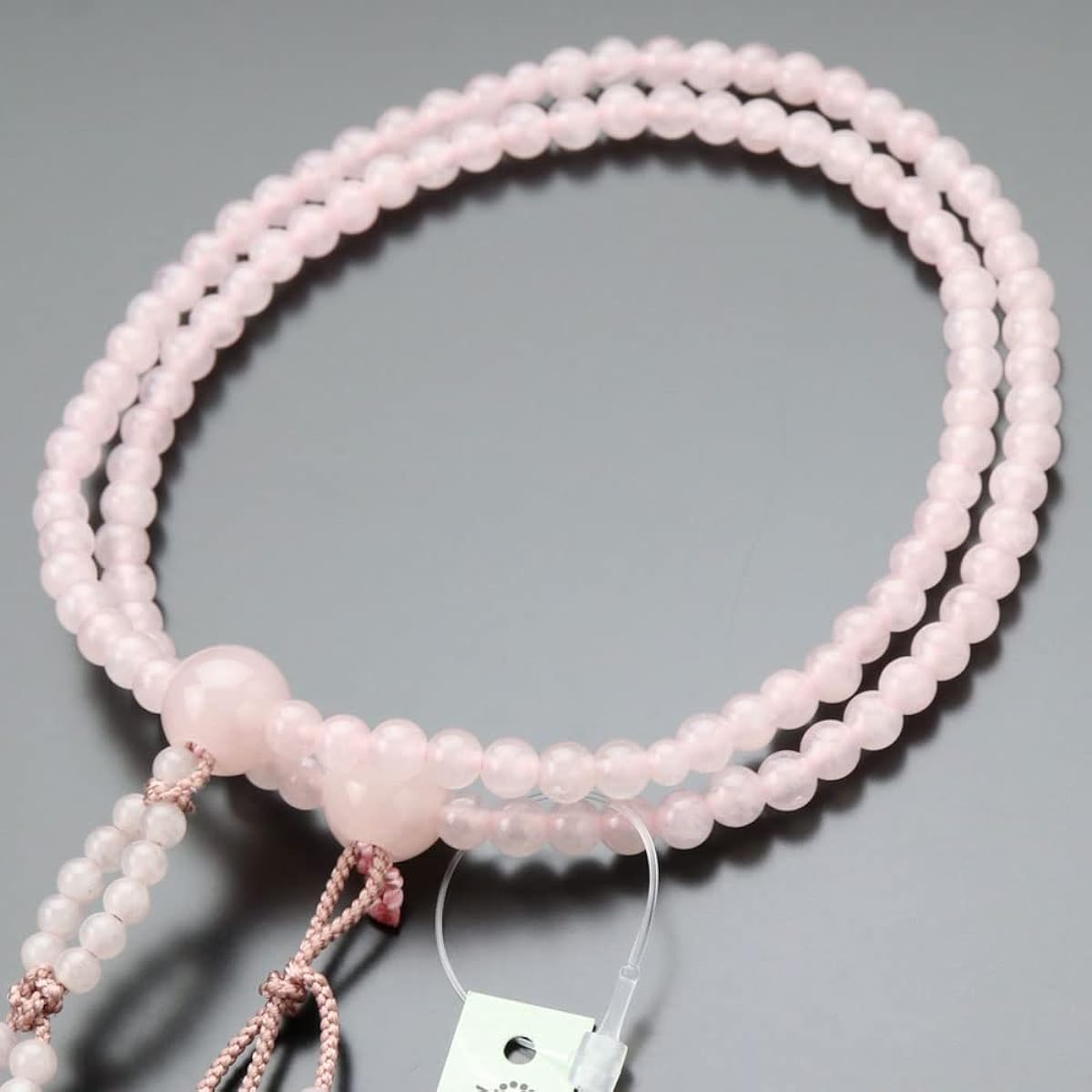 ≪Special Price≫Nenju.com Nichiren Buddhist Prayer Beads for Women 8 Dimensions 108 Beads Rose Quartz Sanskrit Tenbou [Authentic Prayer Beads Kyoto Prayer Beads Kyoto Two Wheels Double Lotus Red Quartz Memorial Service Memorial Service Funeral Funeral Pin