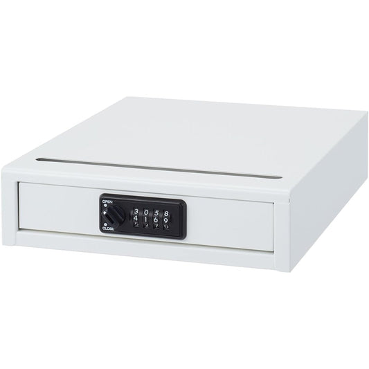 Nakabayashi Security Desktop Case Combination Lock A4 Vertical Type White 92656