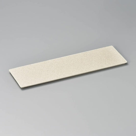 Yamashita Craft Karesansui 40cm long thin rectangular plate 124-3-256
