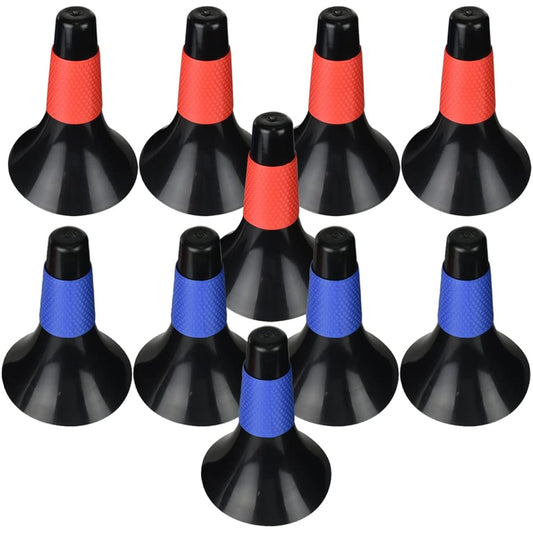TomiLab Sports practice lip cone for court making, dribbling, handling, not easy to fall over, soccer, basketball, set of 10