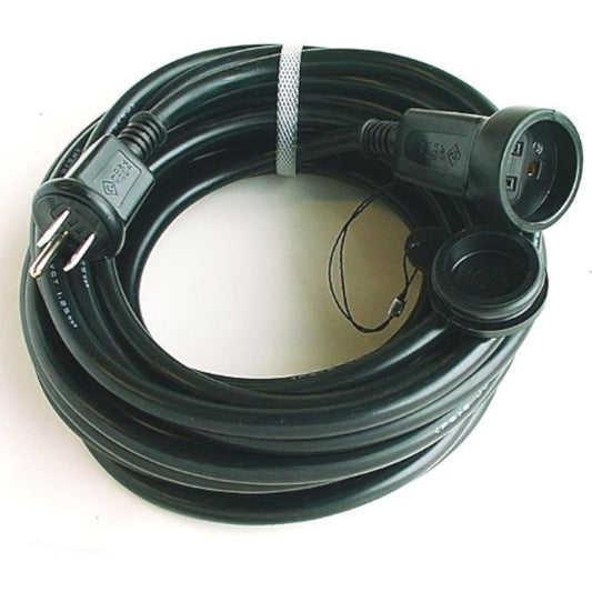 3P rainproof extension cord with ground 15m
